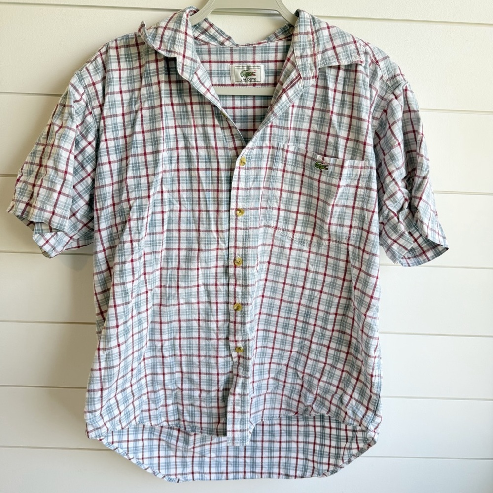 Lacoste plaid button up shirt-38